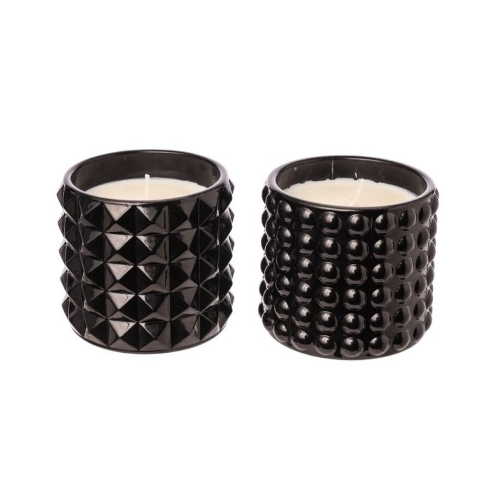 CANDELA IN VETRO 2ASS BLACK